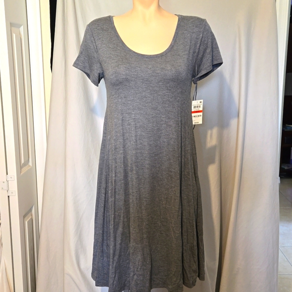Style And Co Stretch Gray knit dress,NEW
